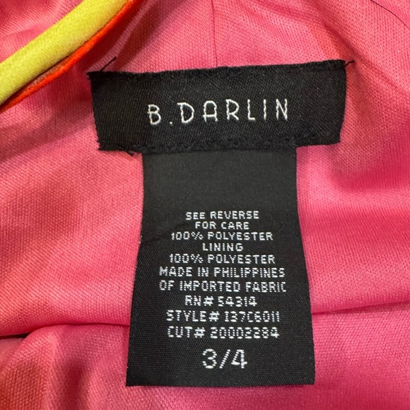 B. Darlin 70's Vibe women’s Halter Dress Beaded neckline Dress - Size 3/4 - Picture 9 of 10